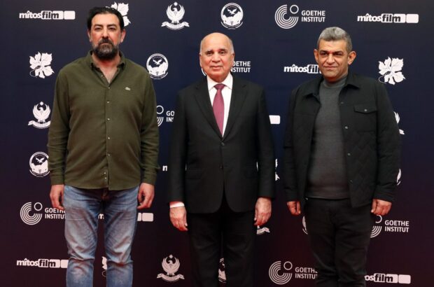 وزیر خارجه عراق در جشنواره بین‌المللی «دهوک» به تماشای فیلم «مخفی کردن صدام» نشست